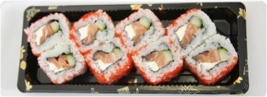 Zalm salade, komkommer, sesammix